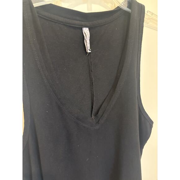 Z Supply Black Suede Tank top size Medium V Neck - Picture 3 of 6